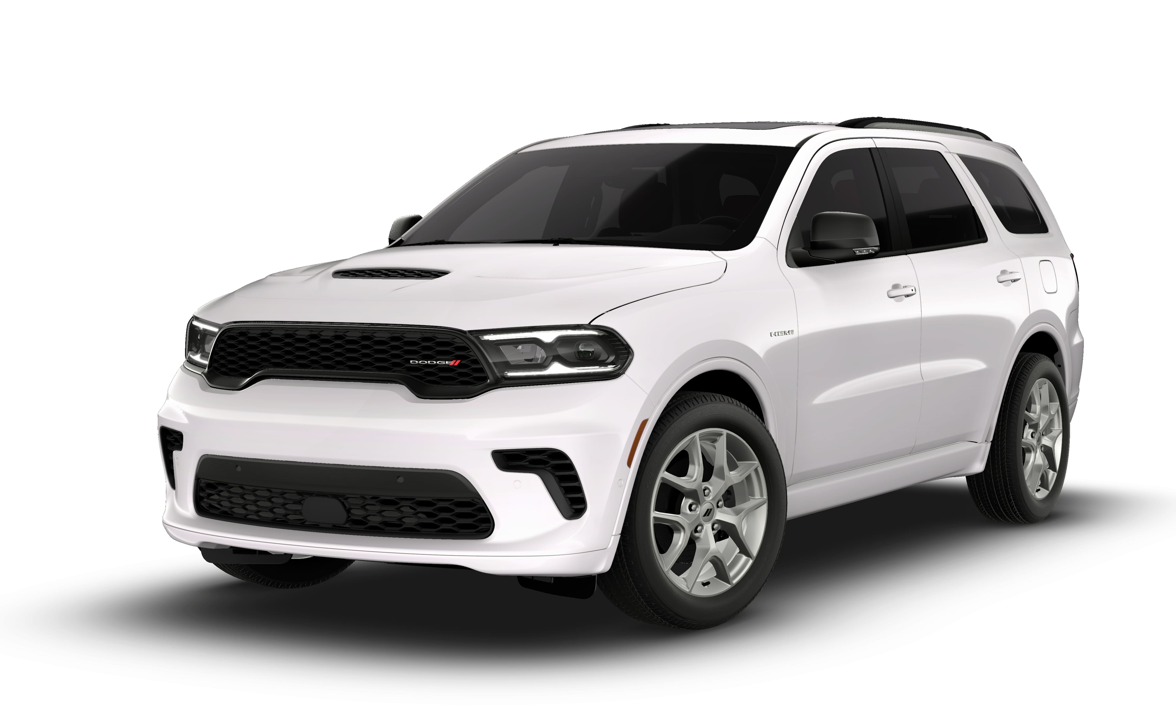 2026 Dodge Durango DURANGO GT PLUS AWD HEMI V8 in White Knuckle Clear-Coat Exterior Paint — front three-quarter view