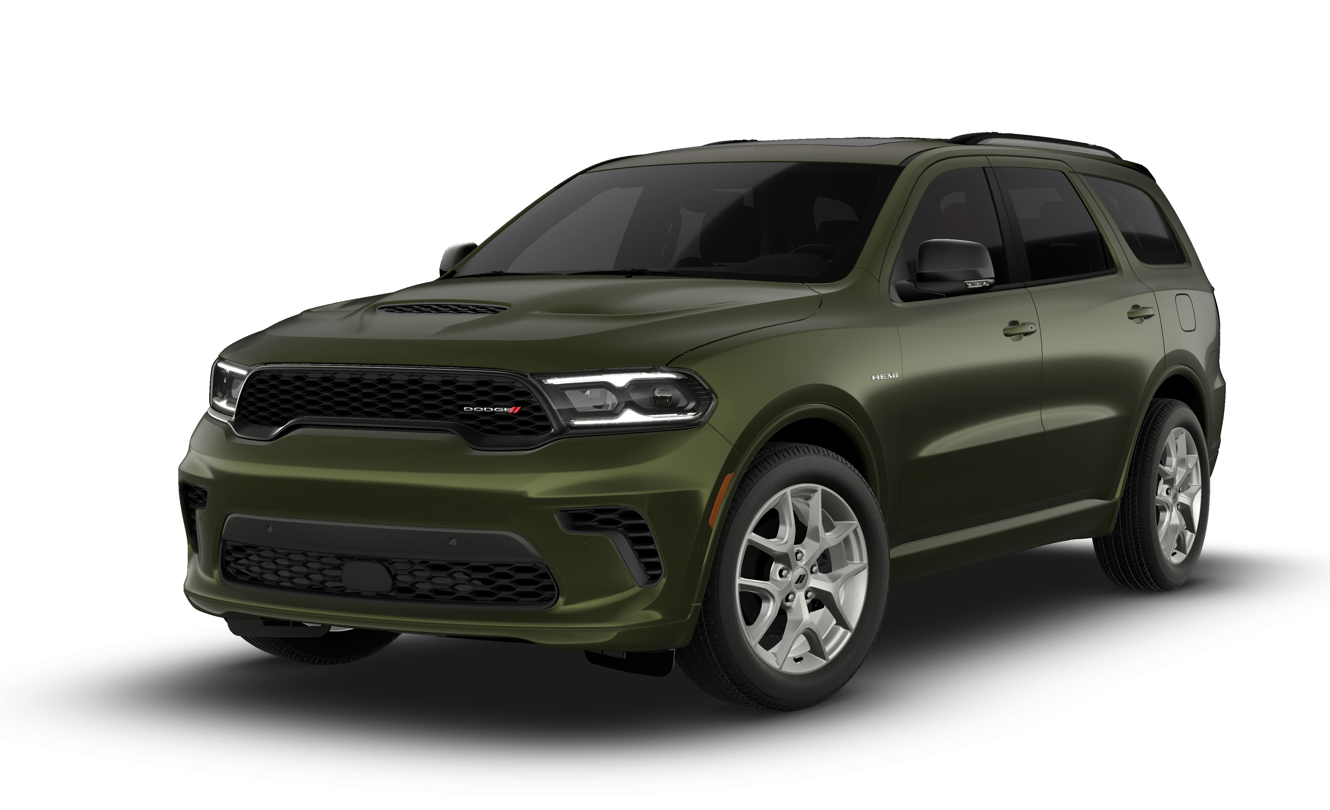 2026 Dodge Durango DURANGO GT PLUS AWD HEMI V8 in Green Machine Exterior Paint — front three-quarter view