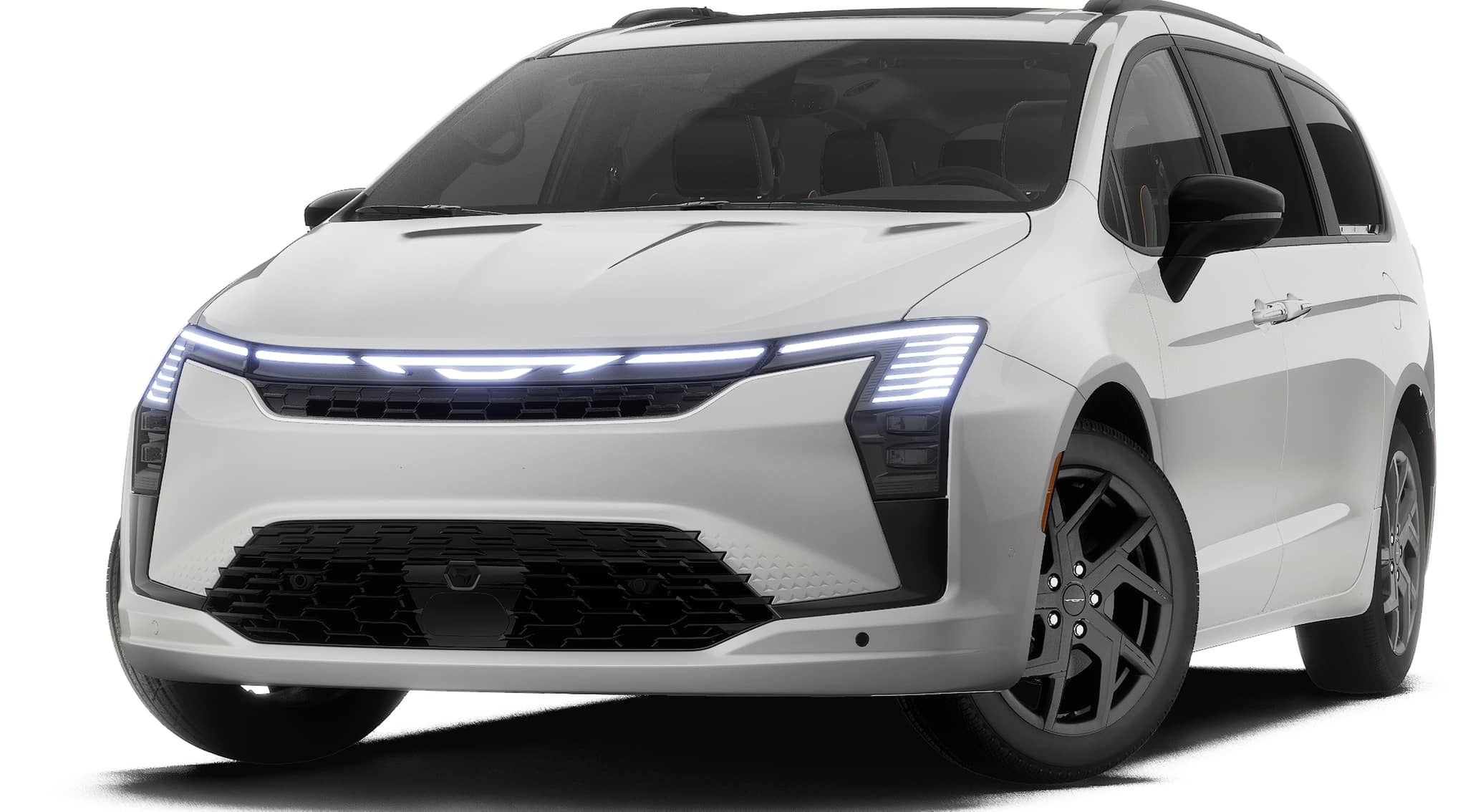 2027 Chrysler Pacifica PACIFICA LIMITED in Bright White Clear-Coat Exterior Paint — front three-quarter view