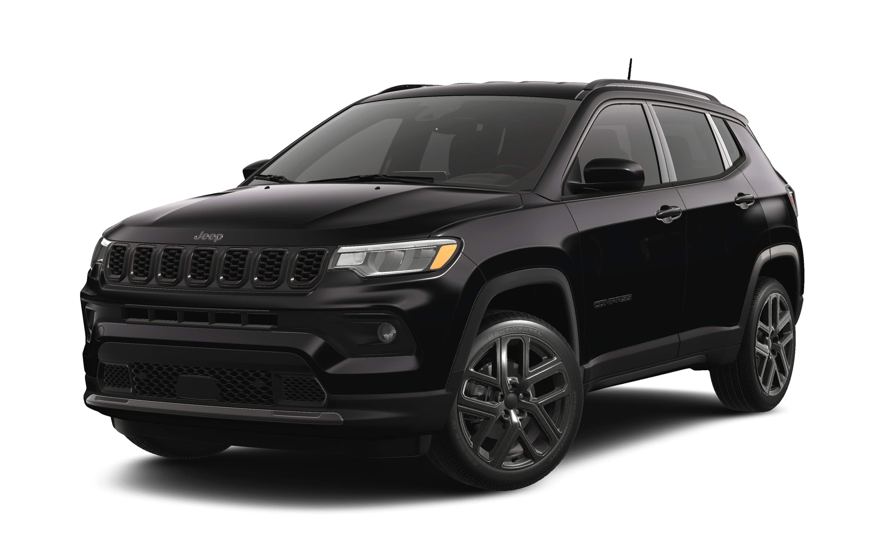 2026 Jeep Compass COMPASS LIMITED ALTITUDE 4X4 in Diamond Black Crystal Pearl-Coat Exterior Paint — front three-quarter view