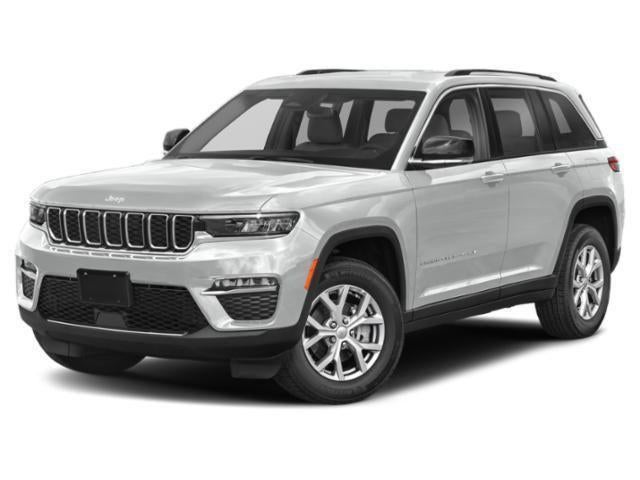 2023 Jeep Grand Cherokee Altitude 4x4 in Bright White Clearcoat — front three-quarter view