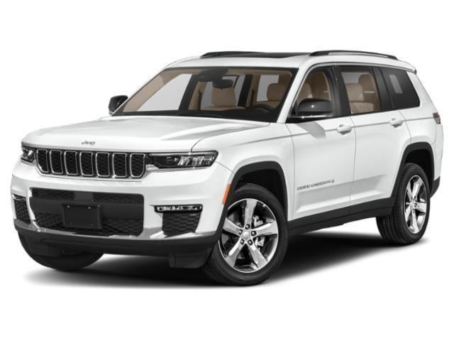 2022 Jeep Grand Cherokee L Limited 4x4 in Bright White Clearcoat — front three-quarter view