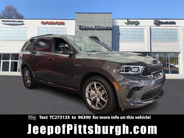 2026 Dodge Durango DURANGO GT PLUS AWD HEMI V8 in Vapor Gray Exterior Paint — front three-quarter view