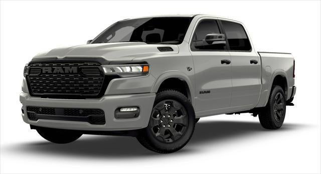 2026 RAM 1500 RAM 1500 BIG HORN CREW CAB 4X4 5'7' BOX in Silver Zynith Exterior Paint — front three-quarter view